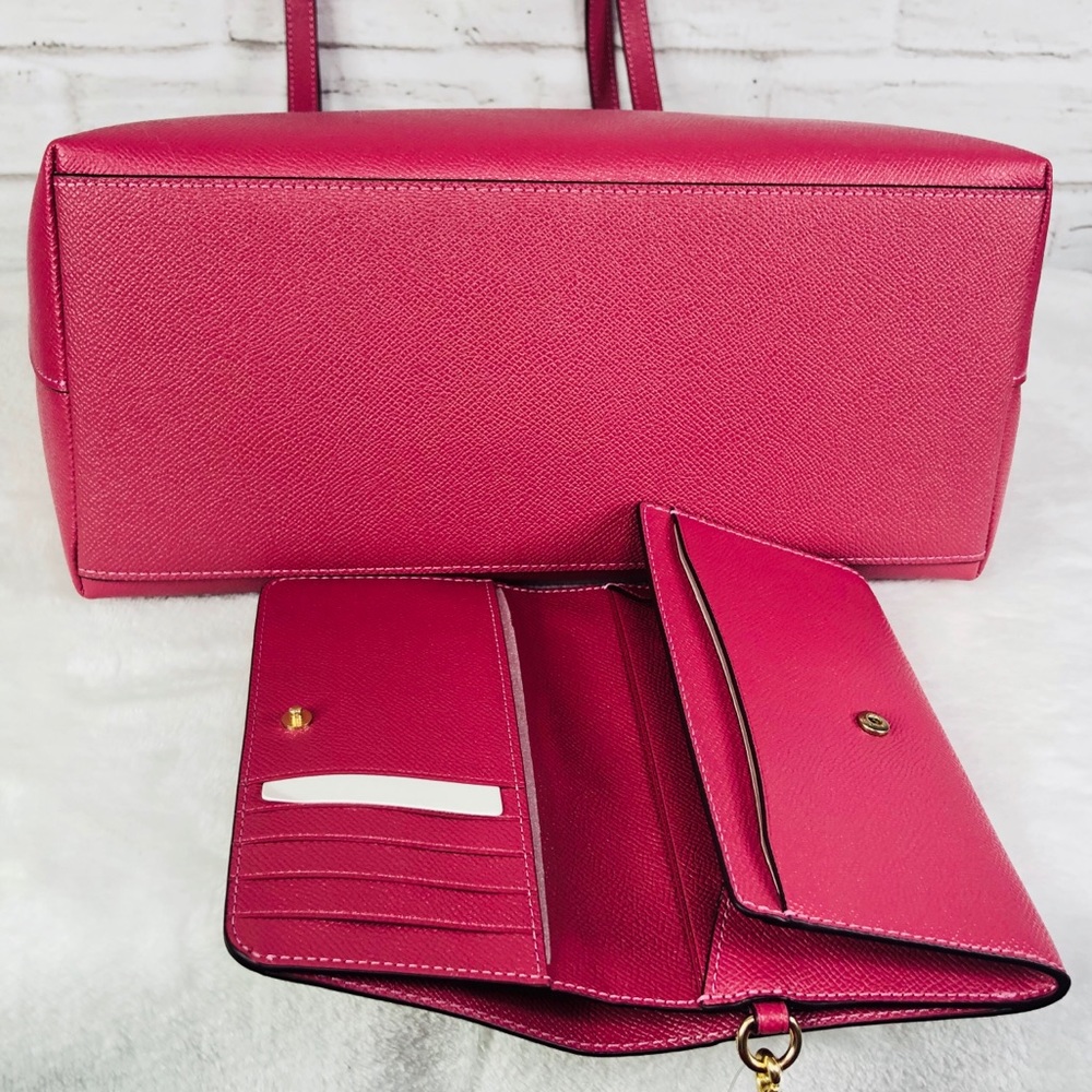 2PCS Coach City Zip Top Tote Wallet Set - Picture 5 of 8